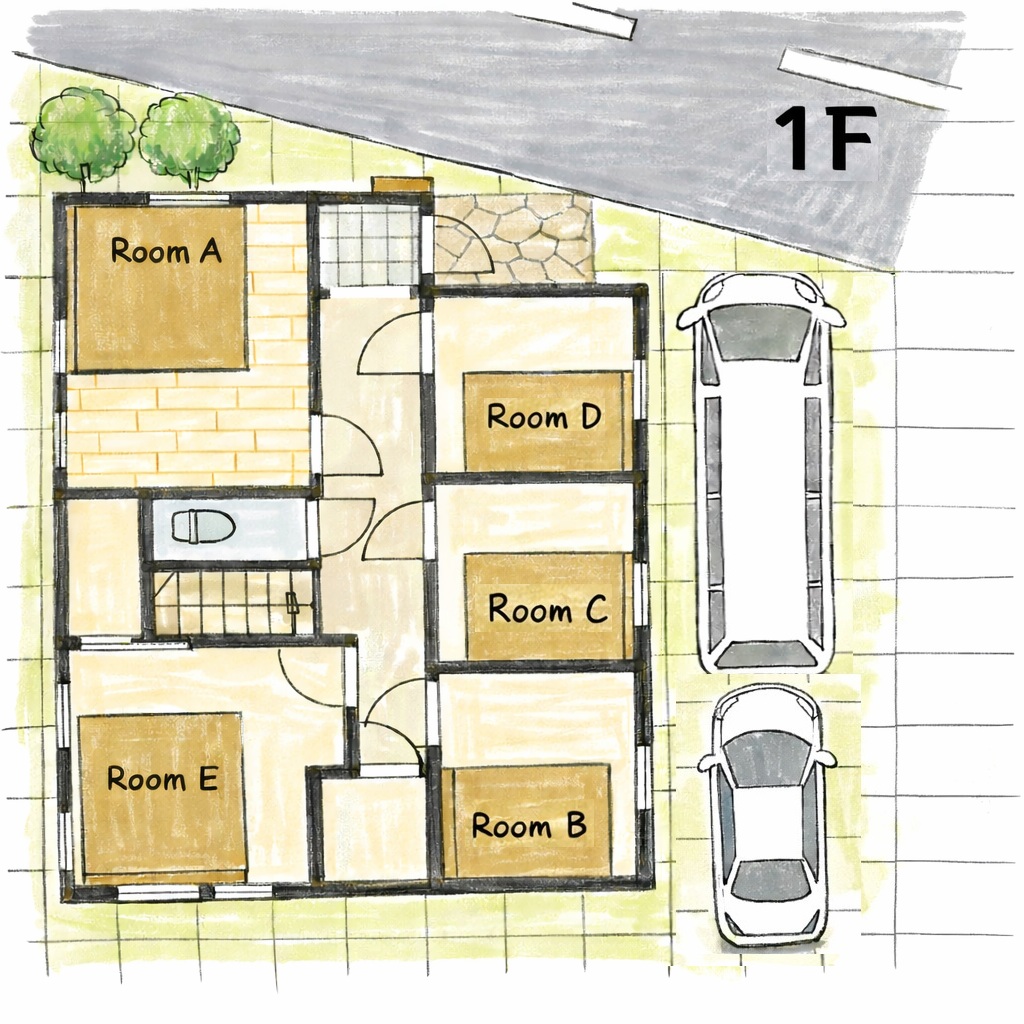 Floor Plan 1F